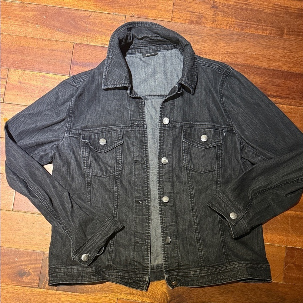 Gardeur Black Denim Jacket Women’s. Made in Germany size 40